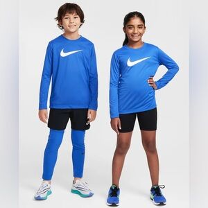Nike Boys Medium Blue Long Sleeve Dri-Fit Shirt